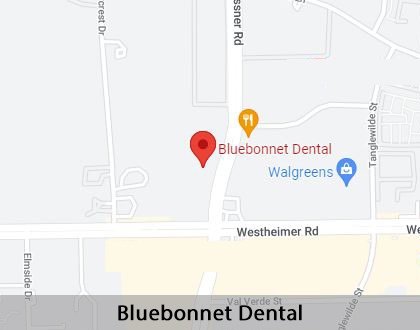 Map image for Emergency Dental Care in Houston, TX